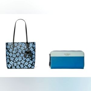 Like New Kate Spade tote & zip wallet